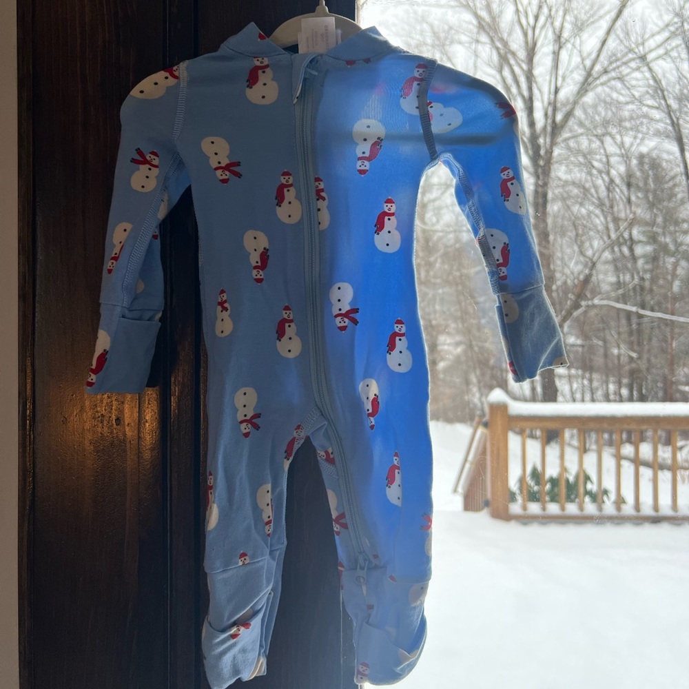 Hanna Andersson Blue and White Kids One Piece